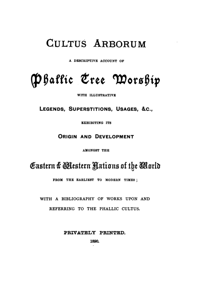 Phallic Tree Worship - Anonymous cover