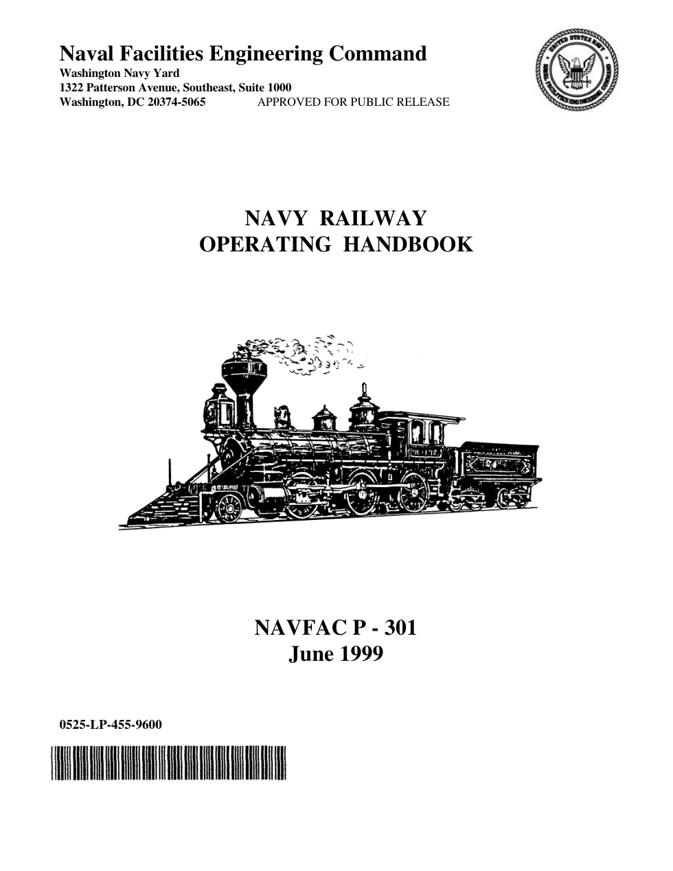 NAVY Railway Operating Handbook 1999 207 pages cover