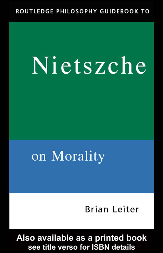 Leiter - Nietzsche on Morality cover
