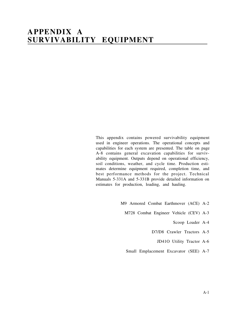 ARMY Engineer - Earthmovers, Tractors, Etc. 8 pages cover