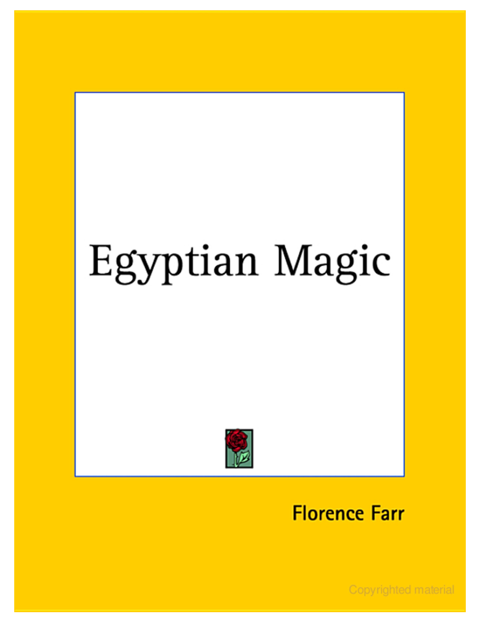 Florence Farr - Egyptian Magic cover