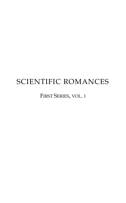 Scientific Romances - C H Hinton cover
