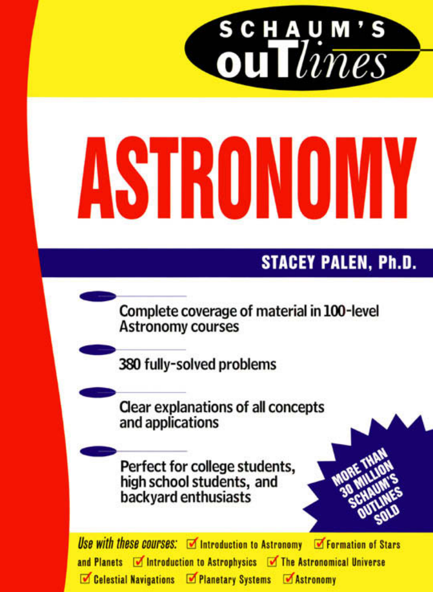 Schaums Outlines Astronomy cover