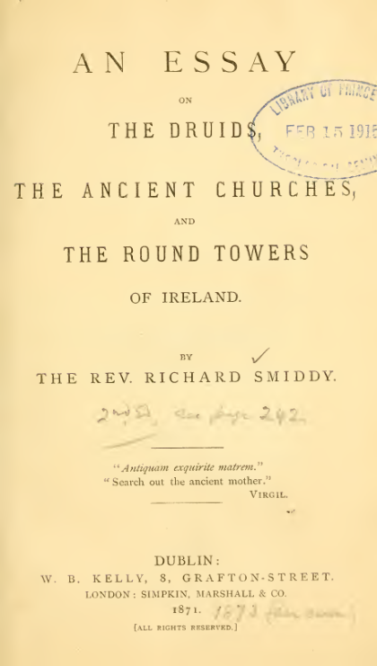 Essay-On-The-Druids-The-Ancient-Churches-And-The-Round-Towers-Of-Ireland cover