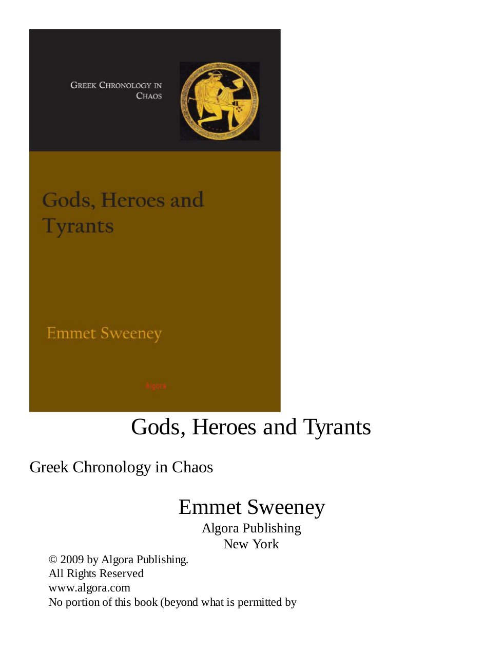Gods, Heroes and Tyrants cover