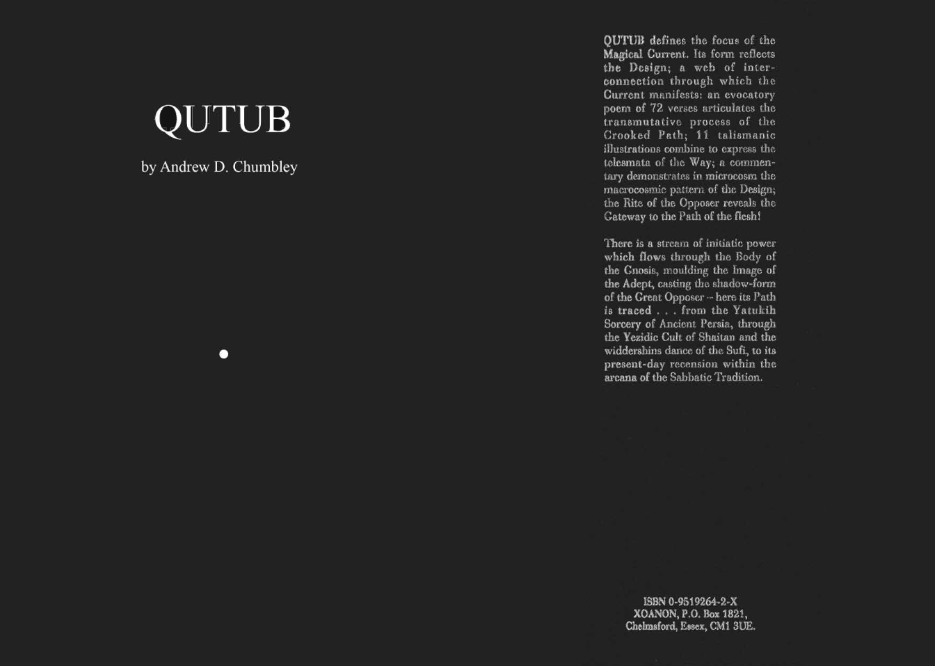 Qutub-Andrew Chumbley cover