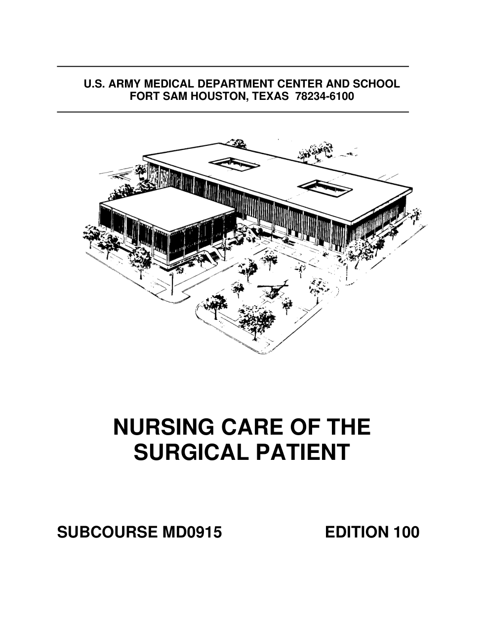 ARMY Nursing - Care of the Surgical Patient 96 pages cover