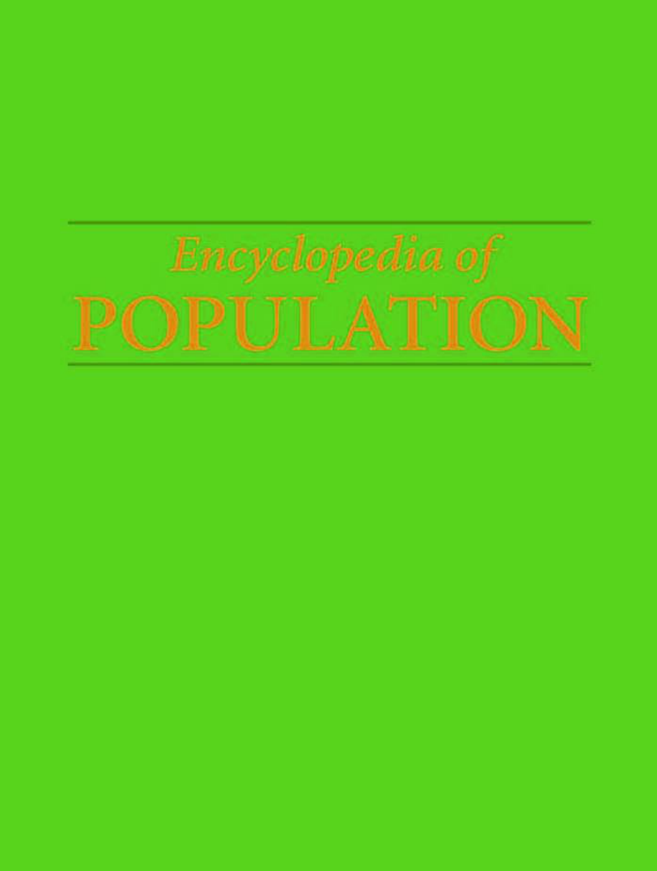 Encyclopedia of Population cover