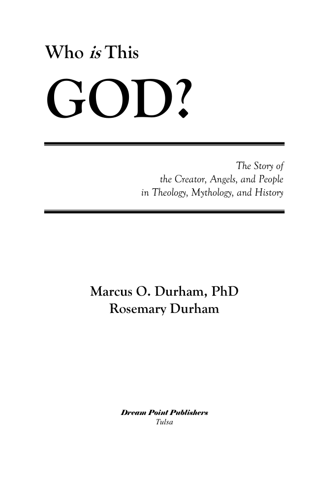 Who Is This God cover