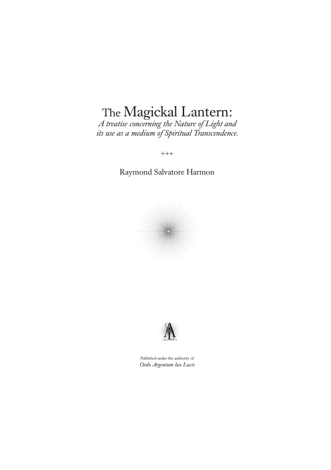 RS Harmon-Magickal Lantern Collection cover