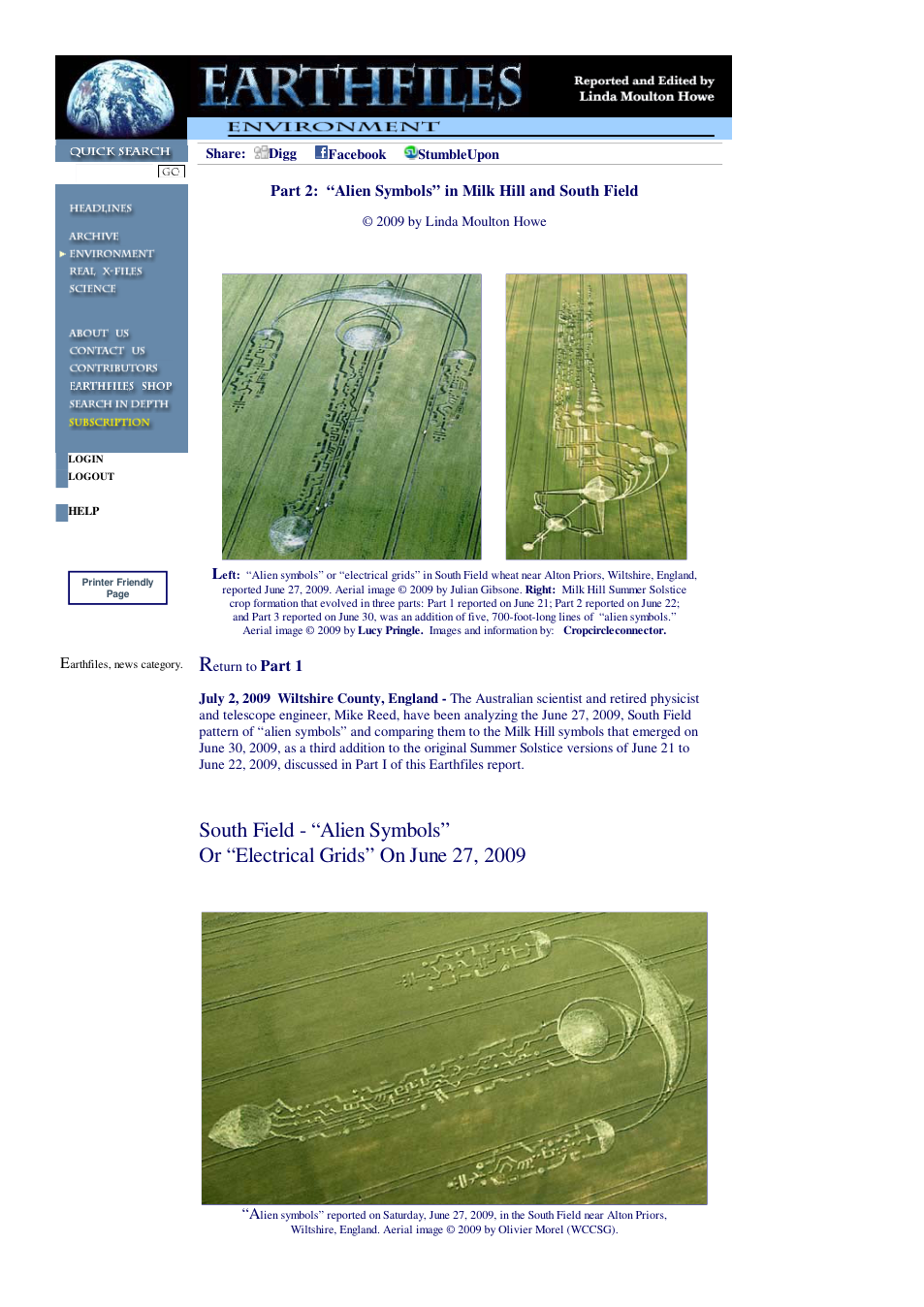 07 02 2009 Part 2 Alien Symbols in Milk Hill and South Field cover