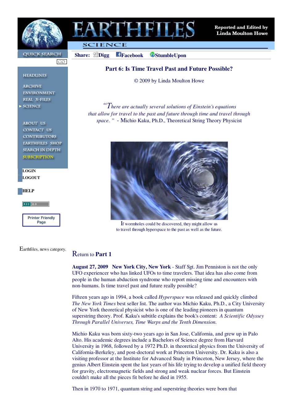 08 27 2009 Part 6 Is Time Travel Past and Future Possible cover