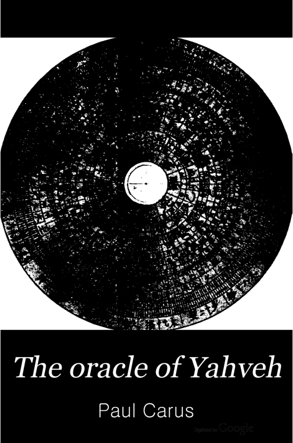 The oracle of Yahveh cover