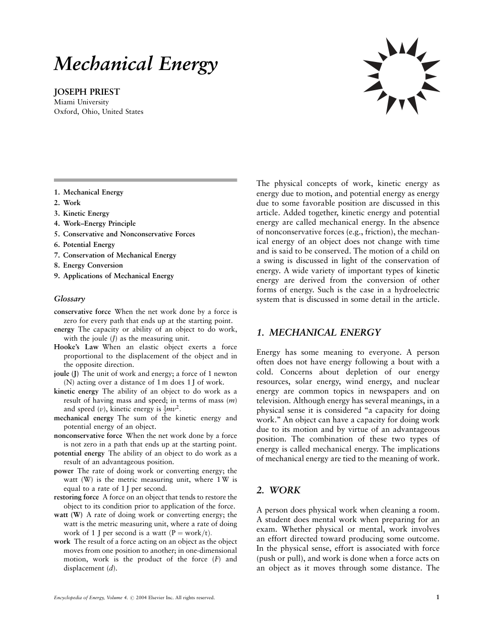 Elsevier Science Encyclopedia of Energy Vol 4 cover