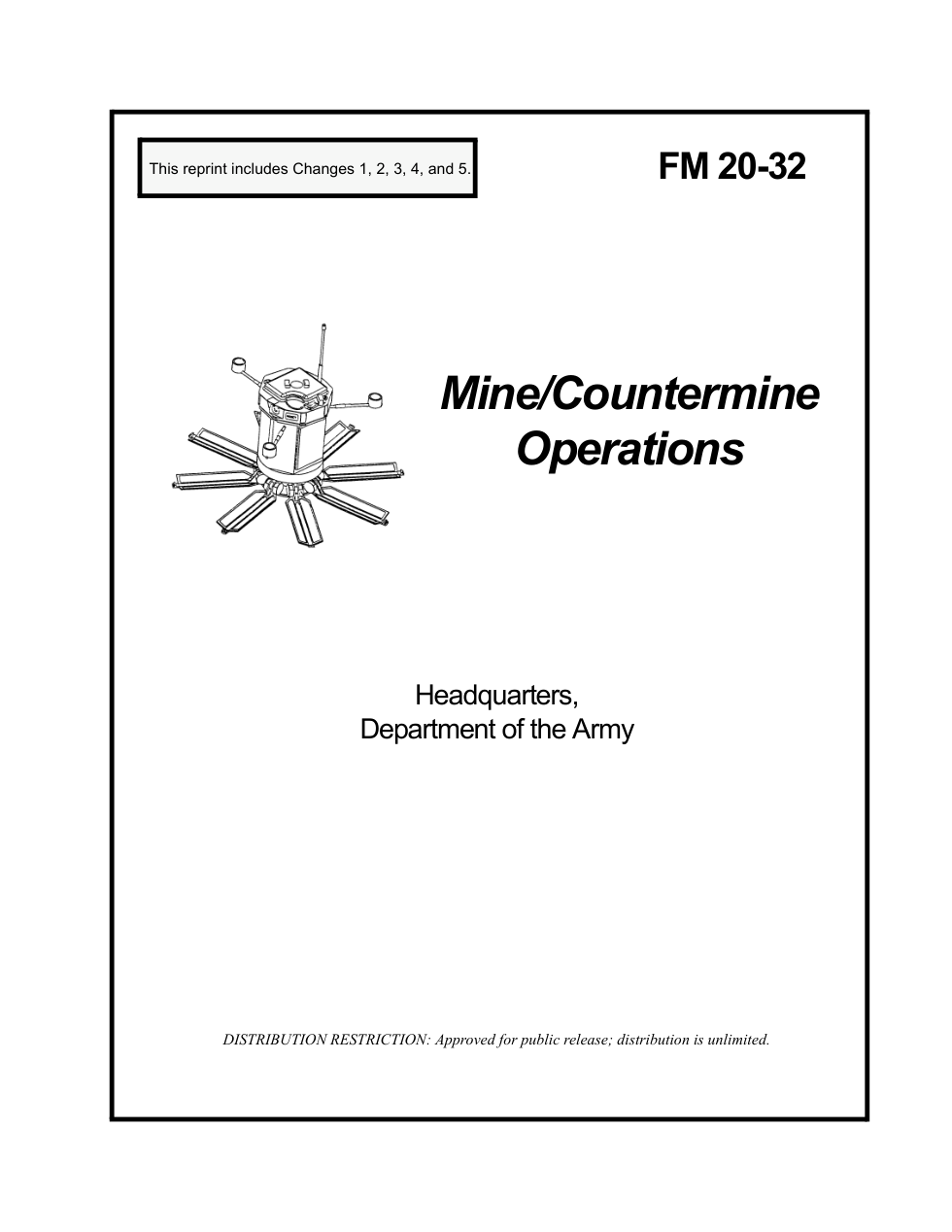 FM 20-32 Mine-Countermine Operations cover