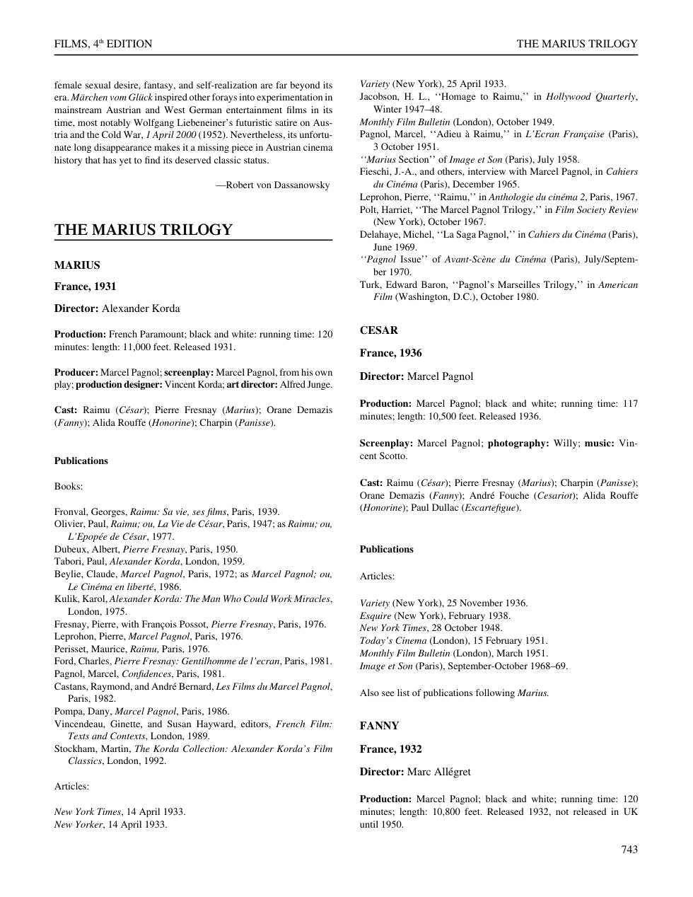 International Dictionary of Films - second part cover