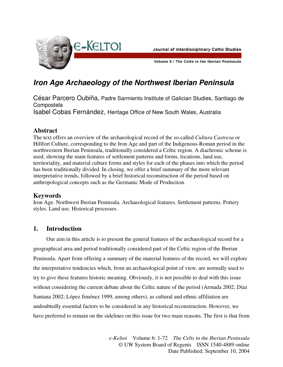 Iron Age Archaeology of the Northwest Iberian cover