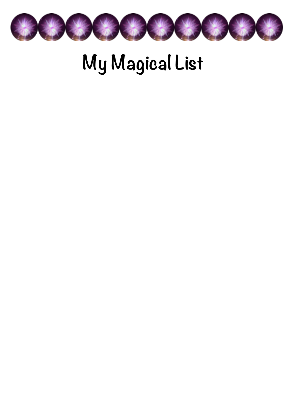 My-Magical-List cover