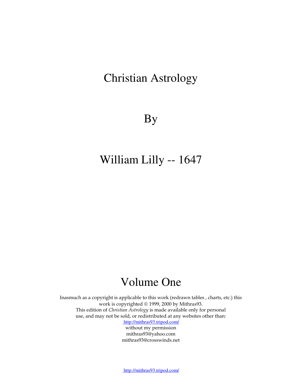 Christian Astrology 01 cover