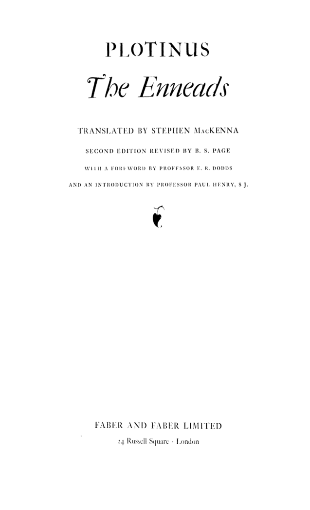 plotinus-enneads-mckenna cover