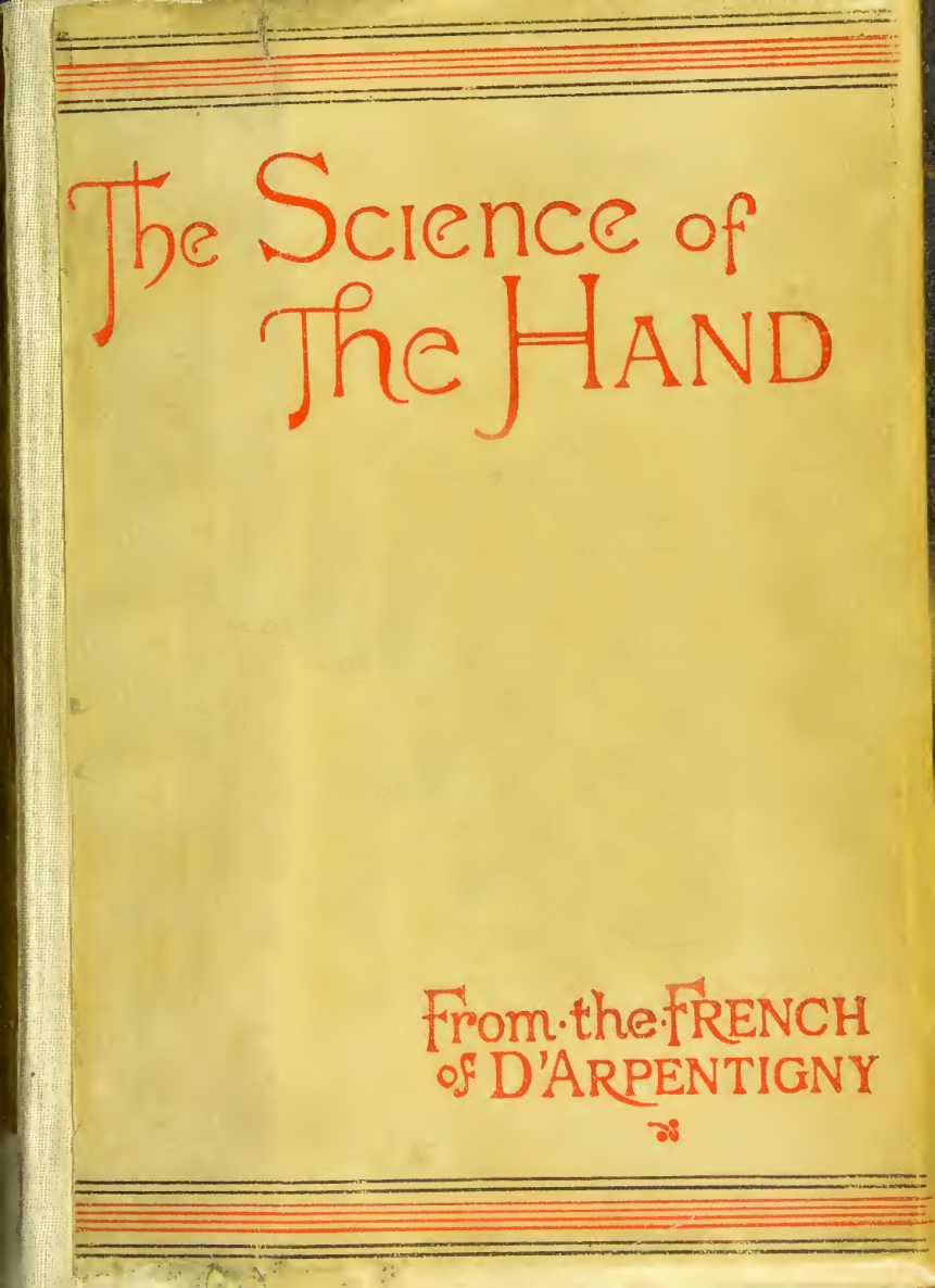 The Science Of The Hand - E Heron Allen (1886) cover