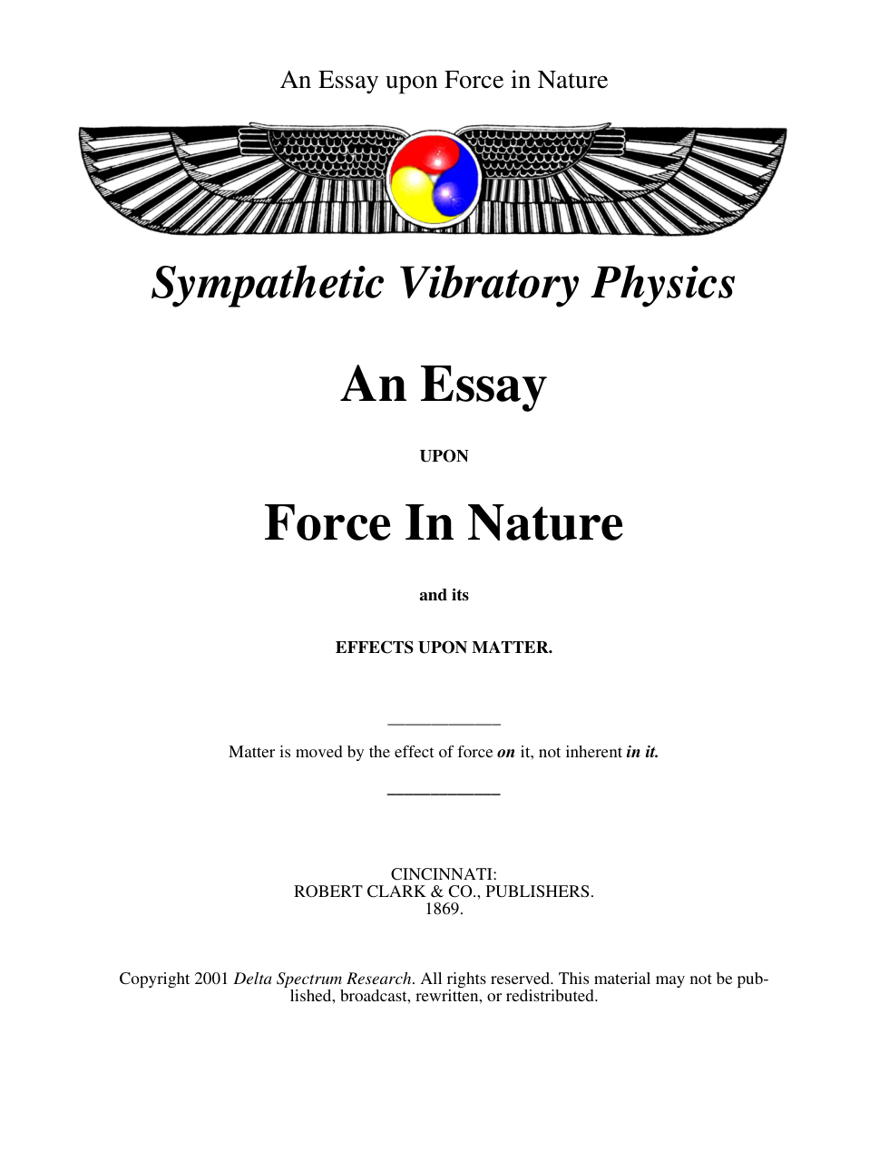 Essay Upon Force cover
