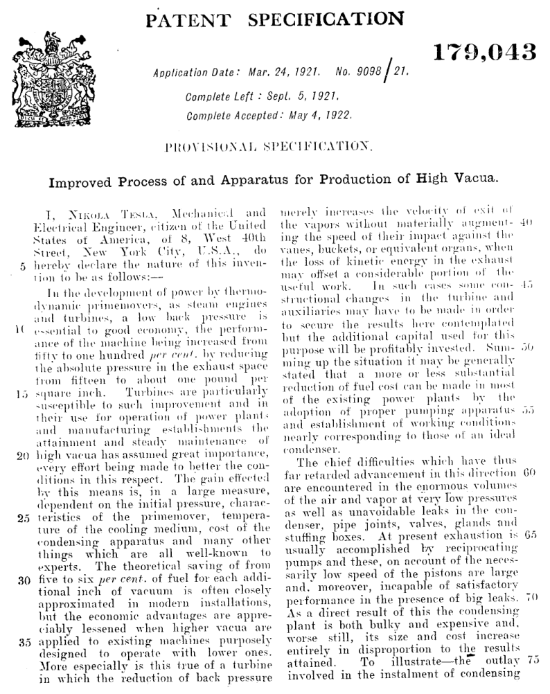 Tesla Patents - B179043 cover