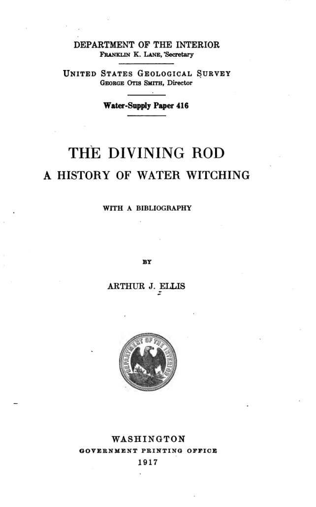 The Divining Rod - A J Ellis cover