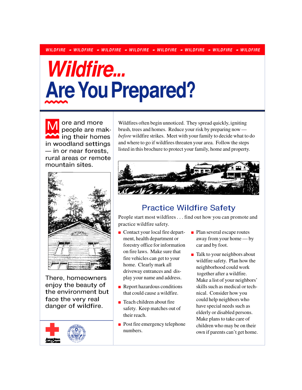 FEMA Wildfire - Are You Prepared 8 pages cover