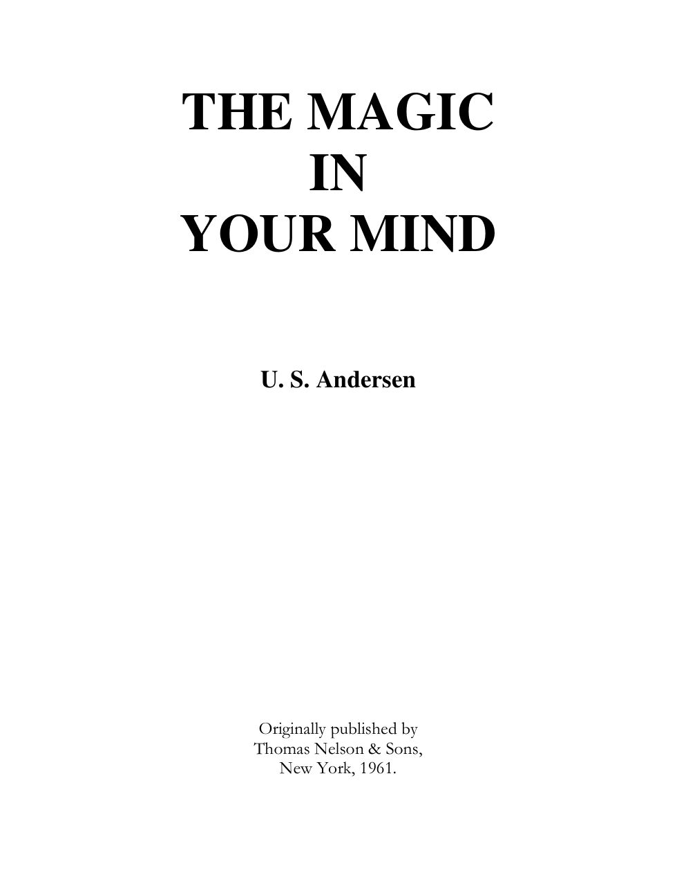Magic In Your Mind cover