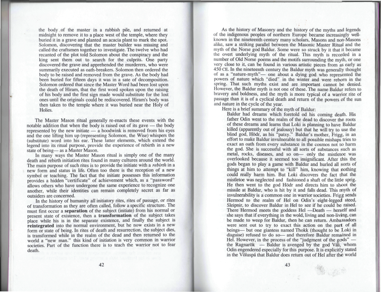 Freemasonry and The Germanic Tradition pages 42-43 cover