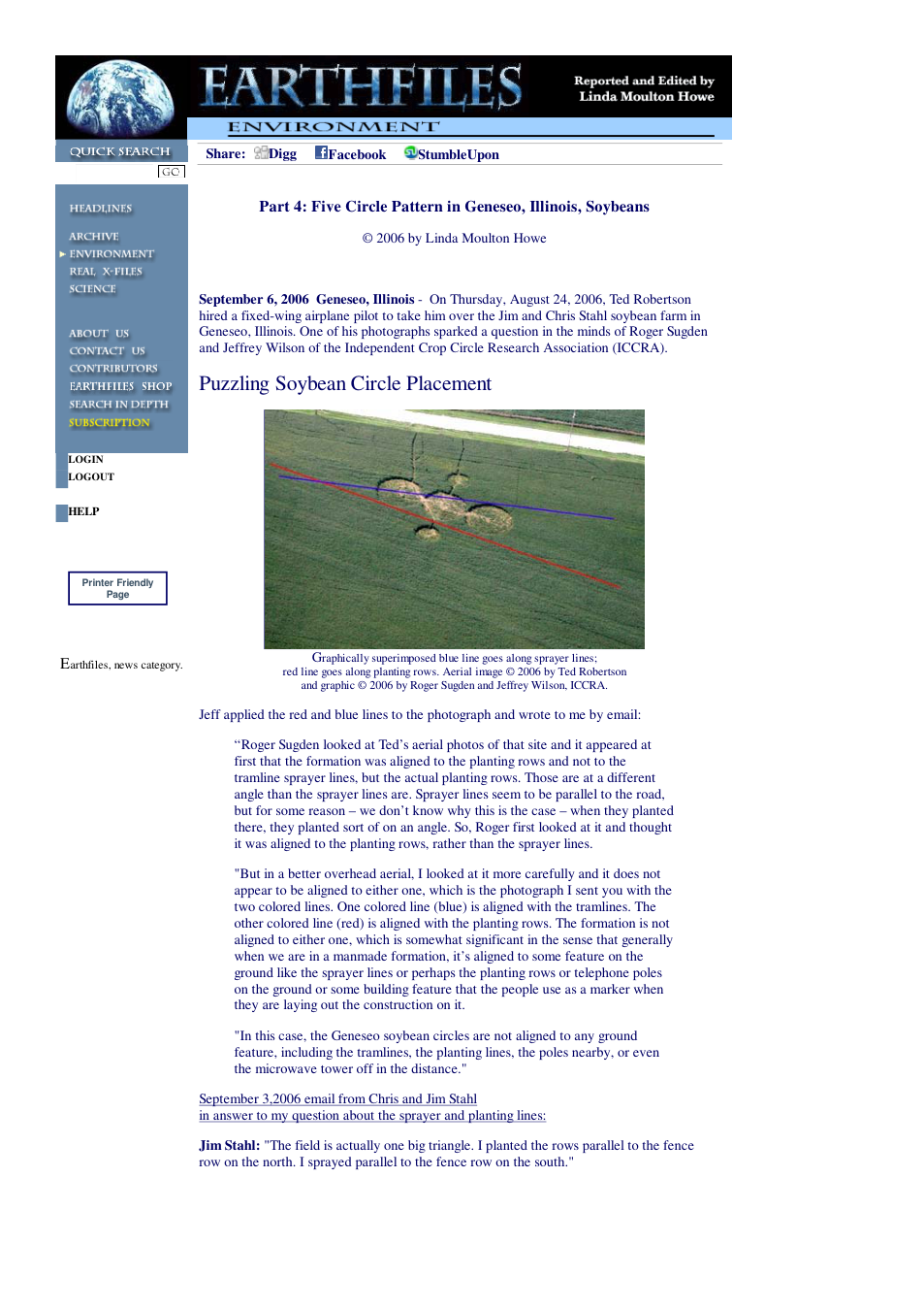09 06 2006 Part 4 Five Circle Pattern in Geneseo, Illinois, Soybeans cover