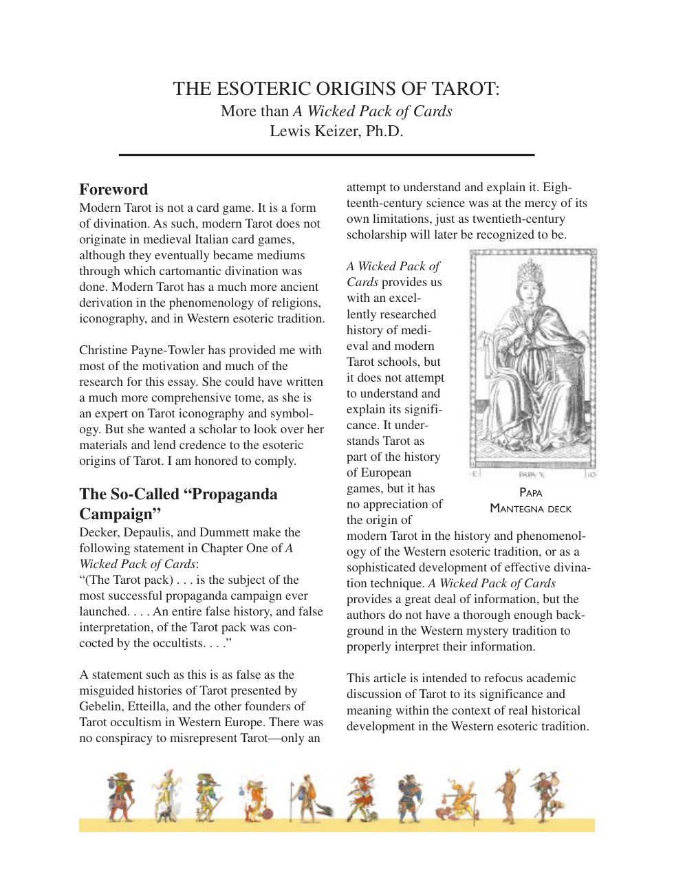 Esoteric Origins Of Tarot cover