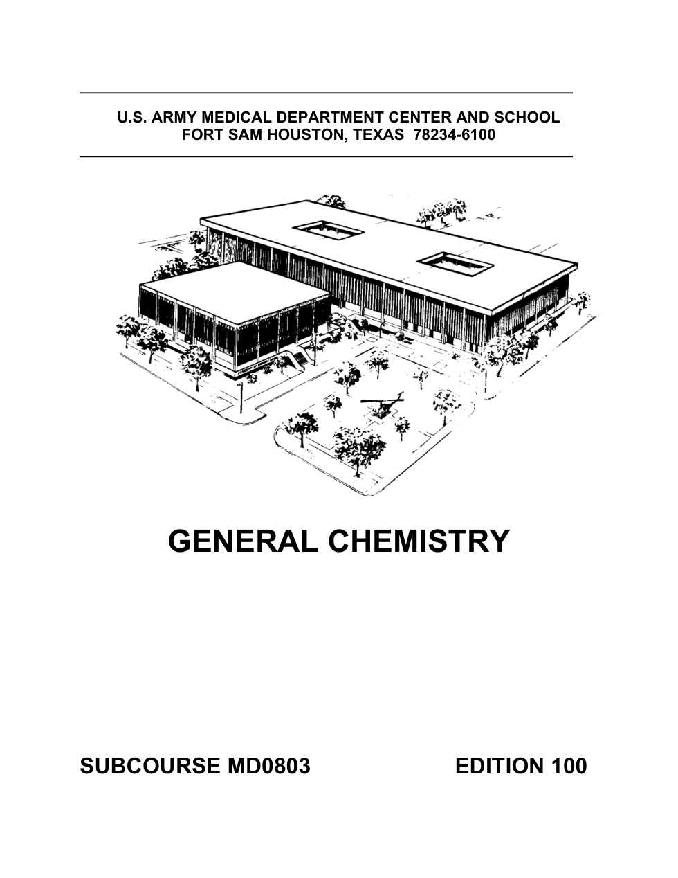 ARMY Medical - General Chemistry 2005 117 pages cover