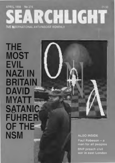 The Most Evil Nazi In Britain - David Myatt Satanic Fuhrer Of The NSM cover