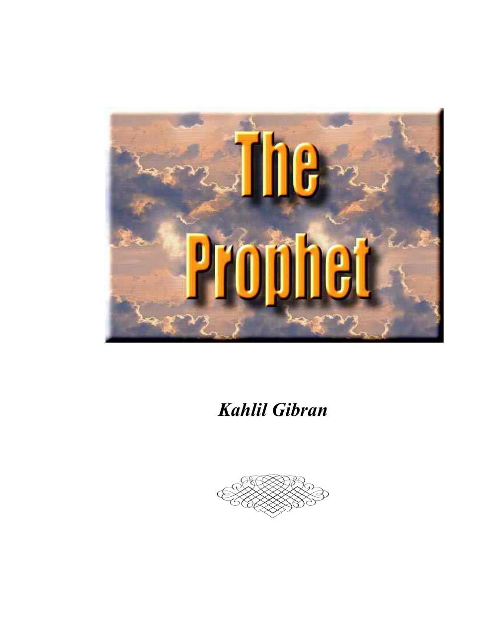 Kahlil Gibran - The Prophet cover