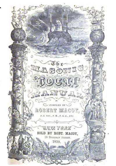 The Masonic Vocal Manual - R Macoy cover