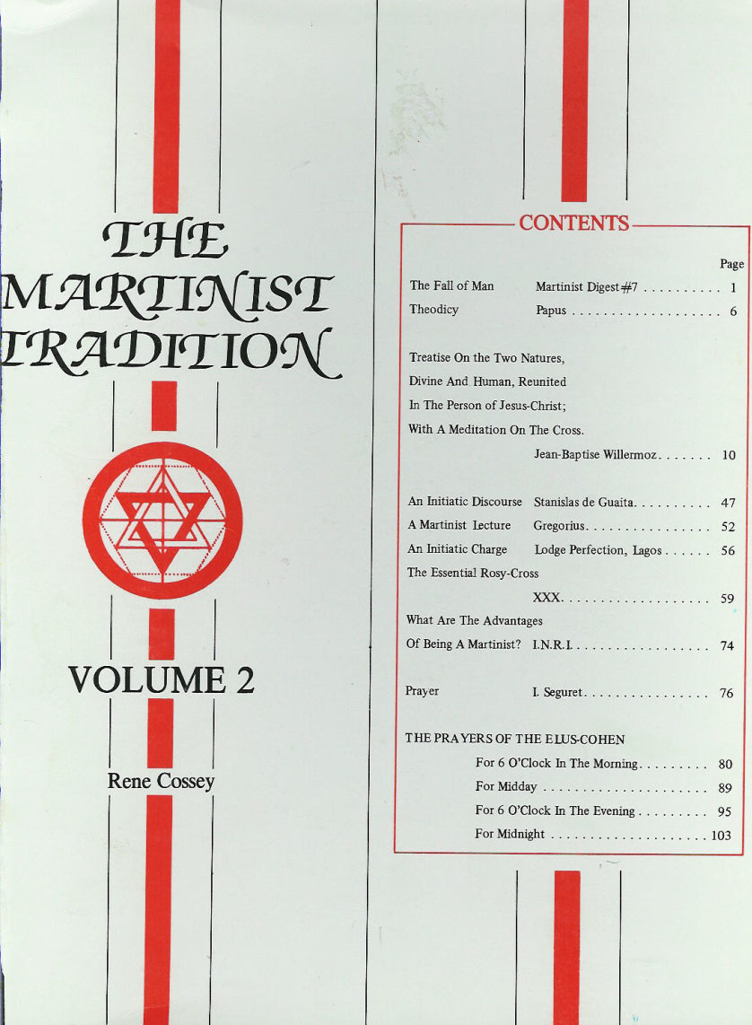 Martinist Tradition-vol 2 cover