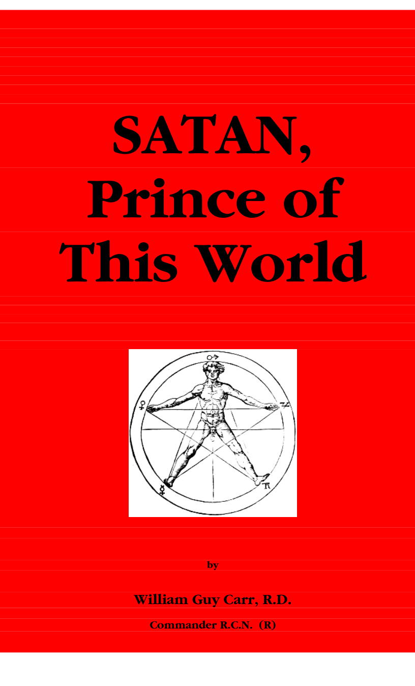 Carr, William Guy - Satan - Prince of This World (1959) cover