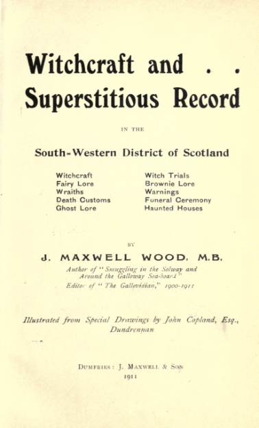 Witchcraft And Superstitious Record(1911) cover