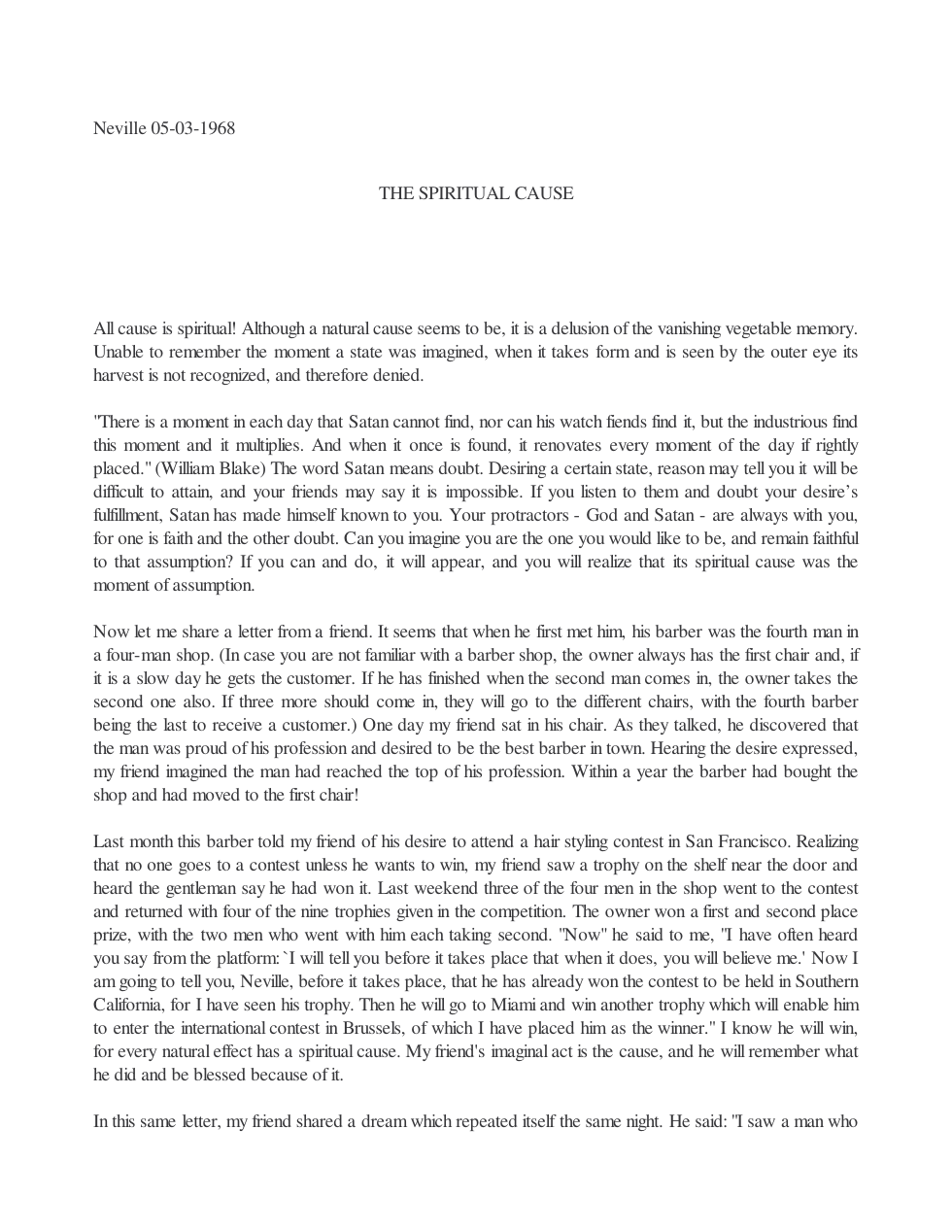 1968.05.03, The Spiritual Cause cover