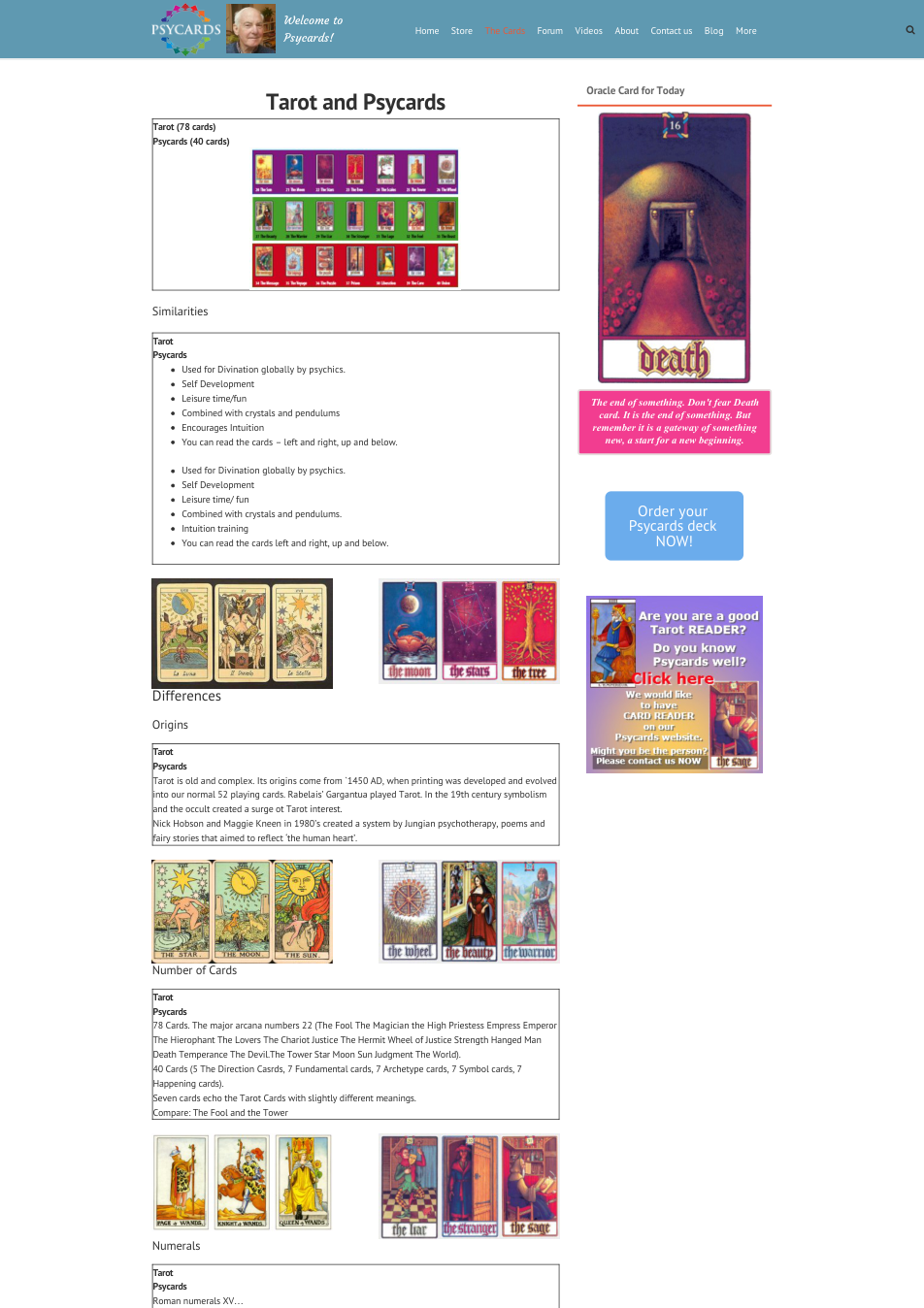 Comparing tarot and psycards – set your psyche free-1 cover