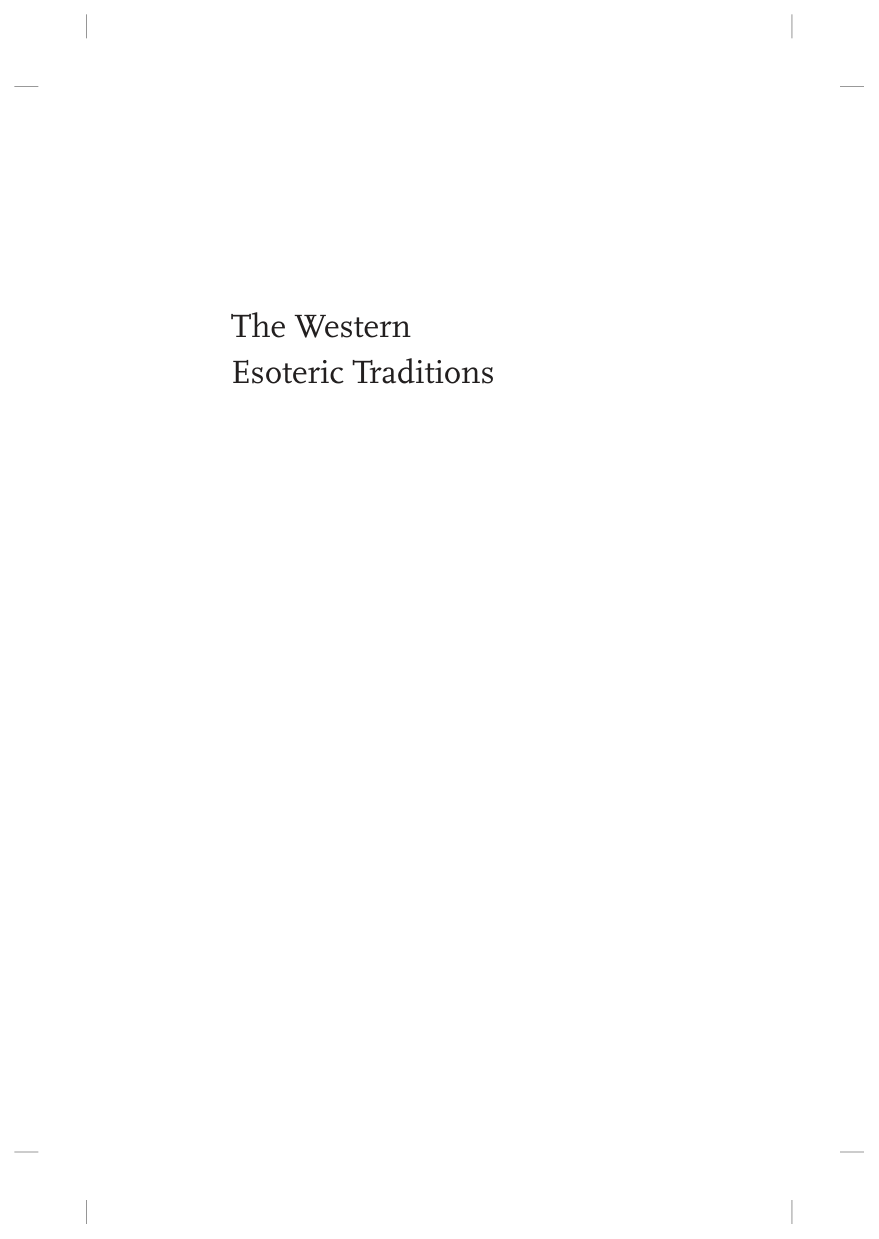 Nicholas Goodrick-Clarke - Western Esoteric Traditions cover