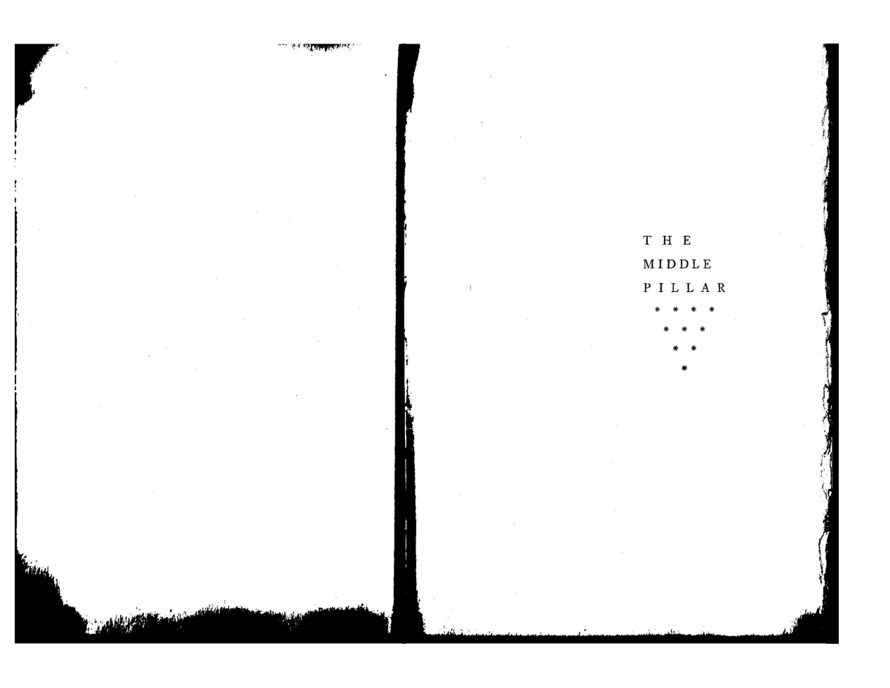 Regardie - The Middle Pillar (non-Cicero version) cover