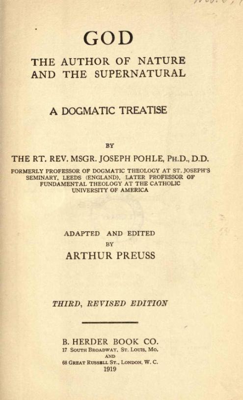 God the author of nature cover