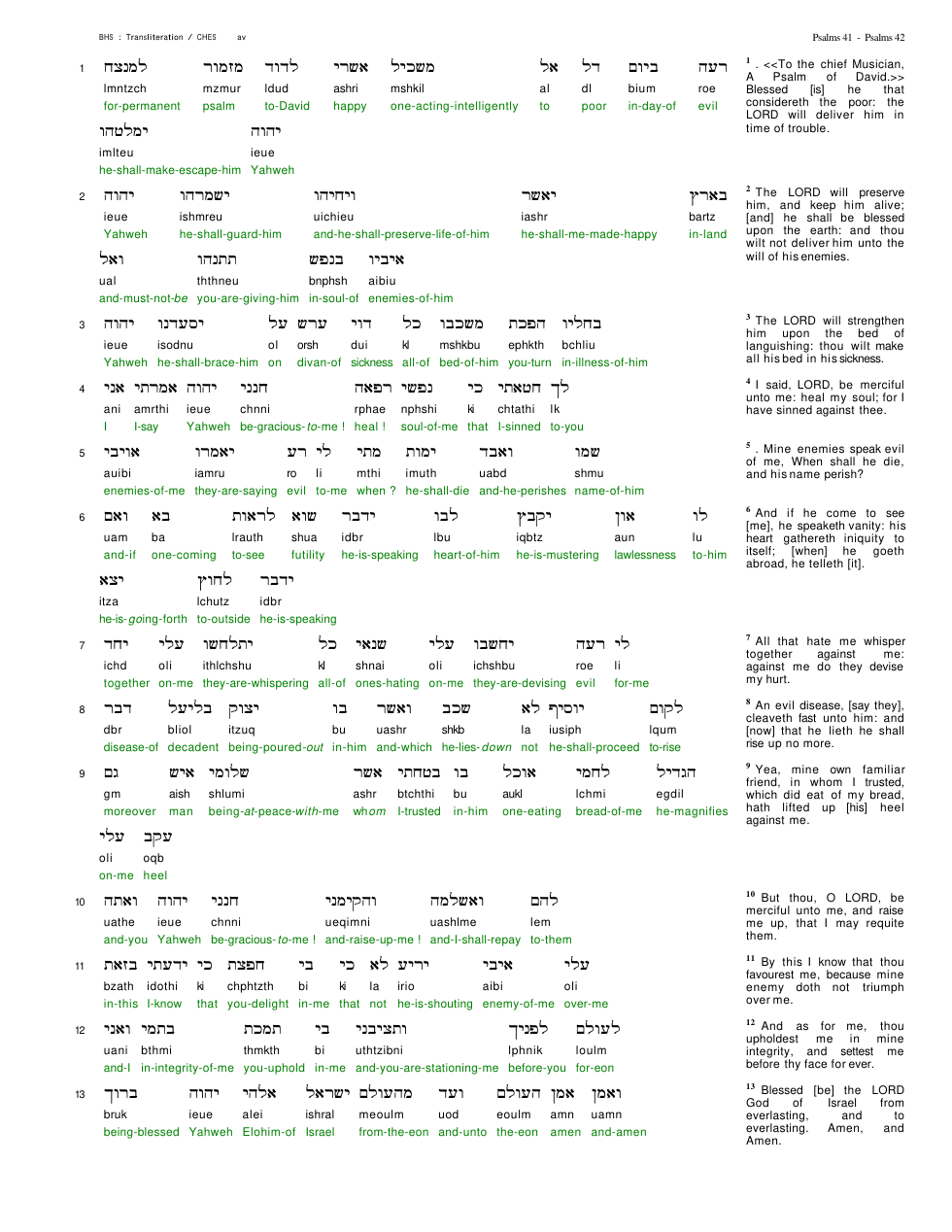 19041-The Book Of Psalms Chapter-041 cover