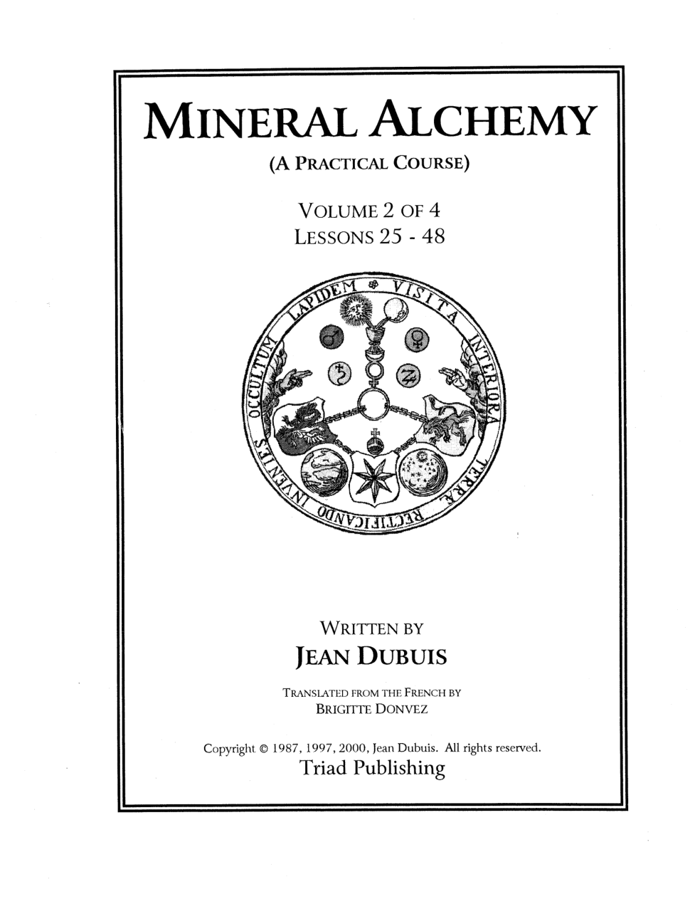 Jean Dubuis - Mineral Alchemy Vol 2 cover