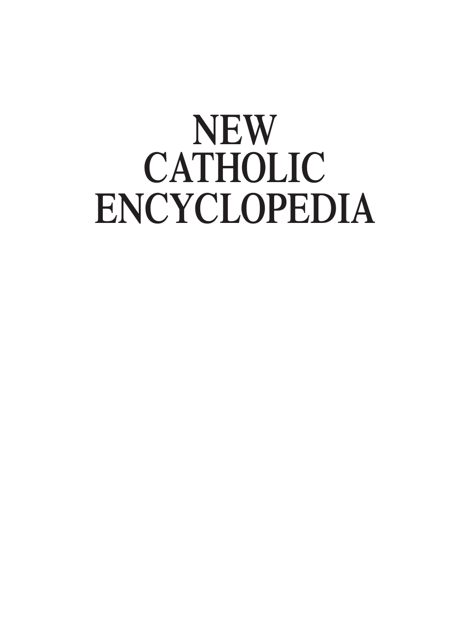 Gale Group The New Catholic Encyclopedia 2nd Vol 15 (Index) cover