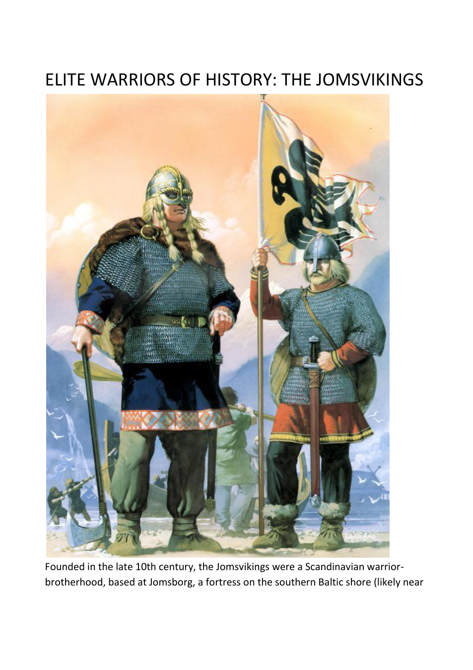 Elite Warriors of History the Jomsvikings cover