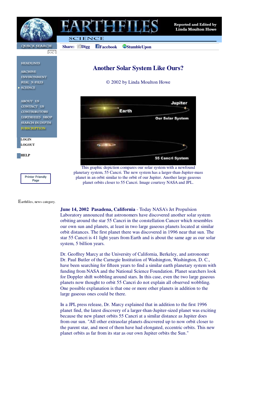 06 14 2002 Another Solar System Like Ours cover